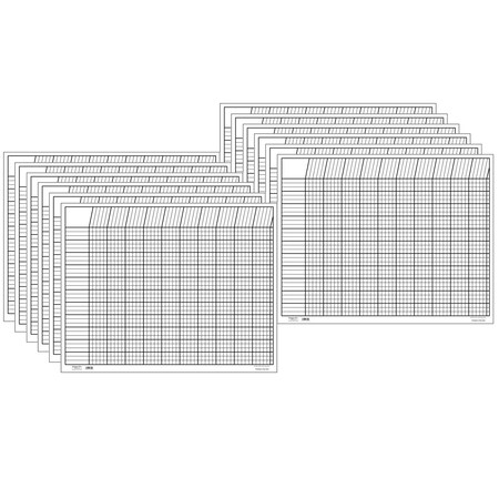 Creative Shapes Etc Horizontal Incentive Chart, 28 x 22, White, PK12 3386